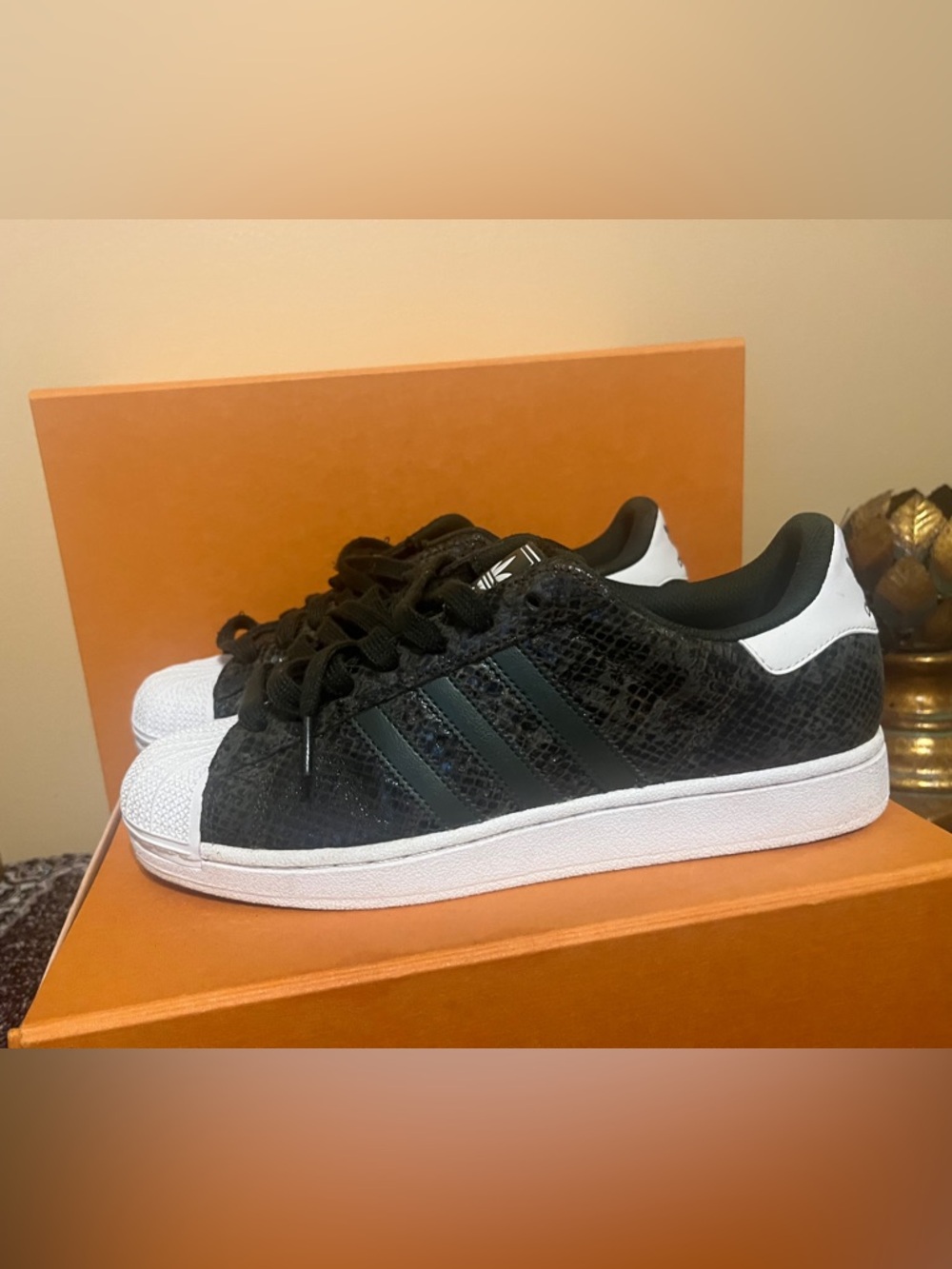 Men’s Adidas Superstar 2 Snakeskin- Night Cargo - Size 9